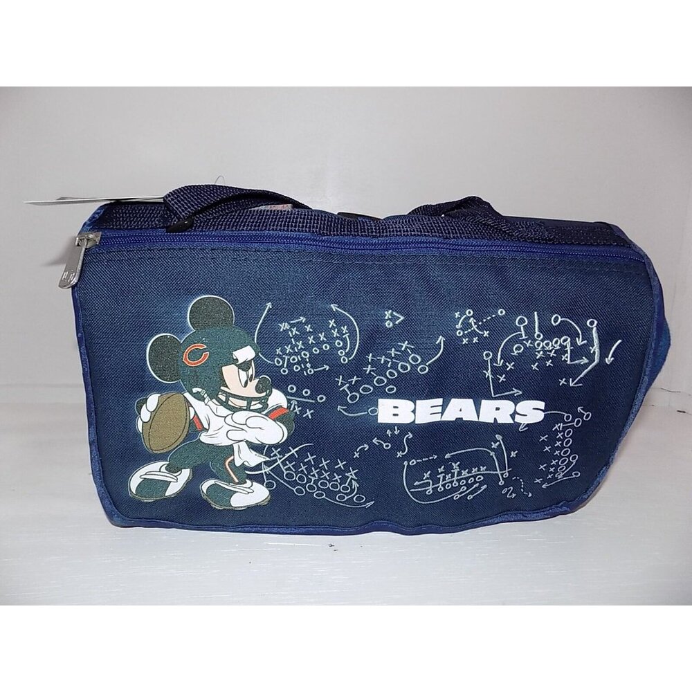 NFL Blanket Chicago Bears Disney Oniva Tote Fleece Outdoor Picnic Navy - Picture 2 of 6